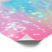 Poster Fleur Pastel à main mignonne (Coin)