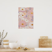 Poster Fleur Pastel Éthérée (Cuisine)