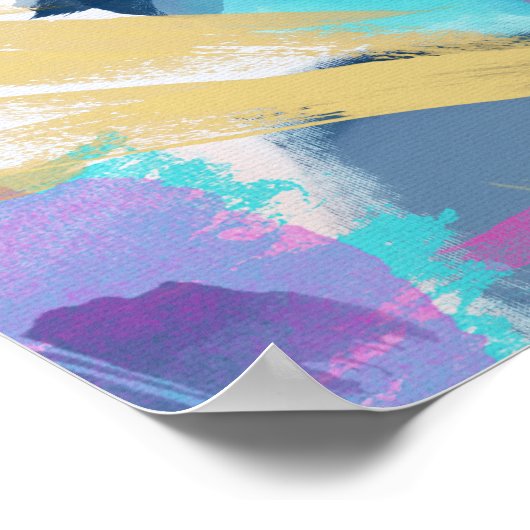 Poster Fleur // Peinture Abstraite (Coin)