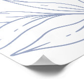 Poster Fleur Periwinkle Simple Mariage L'amour est doux (Coin)