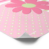 Poster Fleur Personnalisé pour Salle Filles (Coin)