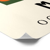 Poster Fleur personnalisée Marché Fleur de naissance Art (Coin)