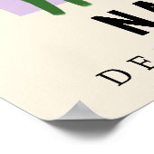 Poster Fleur personnalisée Marché Fleur de naissance Art  (Coin)