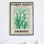 Poster Fleur personnalisée Marché Fleur de naissance Art<br><div class="desc">Cette impression d'art est dans le style d'une affiche du marché aux fleurs. Les fleurs sont des gouttes de neige qui sont la fleur de naissance pour janvier. Il y a de l’espace pour personnaliser le texte afin de changer l’emplacement à un endroit spécial pour vous et le sous-titre au...</div>