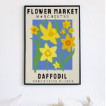 Poster Fleur personnalisée Marché Fleur de naissance Art<br><div class="desc">Cette impression d'art est dans le style d'une affiche du marché aux fleurs. Les fleurs sont des jonquilles qui sont la fleur de naissance pour mars. Il y a de l’espace pour personnaliser le texte afin de changer l’emplacement à un endroit spécial pour vous et le sous-titre au nom ou...</div>