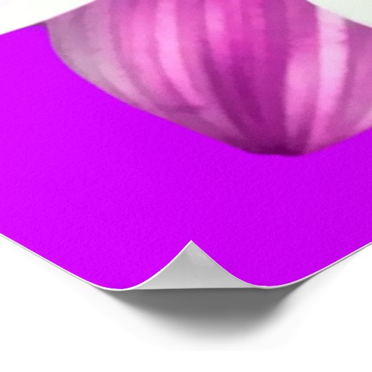 Poster Fleur pourpre (Coin)