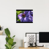 Poster Fleur pourpre (Bureau à domicile)