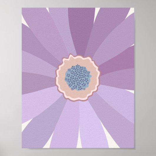Poster Fleur pourpre (Devant)