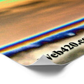 Poster fleur psychédélique (Coin)