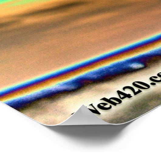 Poster fleur psychédélique (Coin)