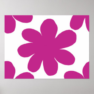 Poster Fleur rose