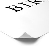 Poster Fleur rose blanche 100e anniversaire Accueil (Coin)