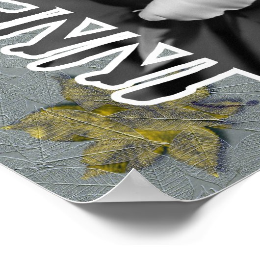 Poster Fleur Rose de beauté intérieure Inspiration (Coin)