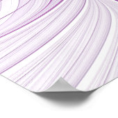Poster Fleur Rose Violet Passion Abstraite Art Fractal (Coin)