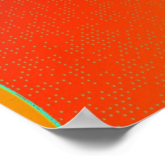 Poster Fleur rouge (Coin)