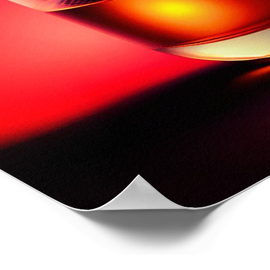 Poster Fleur rouge (Coin)