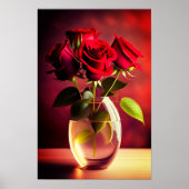 Poster Fleur rouge (Devant)