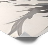 Poster Fleur rouge aquarelle (Coin)