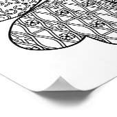 Poster Fleur Sakura avec couleur Motif votre propre (Coin)