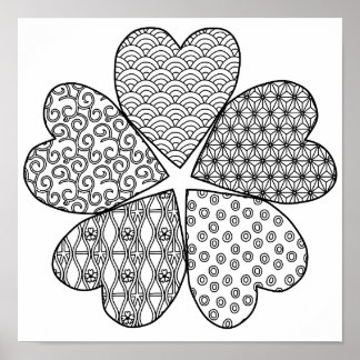 Poster Fleur Sakura avec couleur Motif votre propre