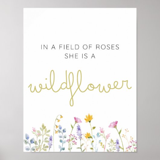 Poster Fleur sauvage (Devant)