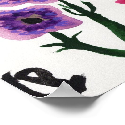 Poster Fleur sauvage (Coin)