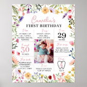 Poster Fleur sauvage 1er anniversaire Jalon (Devant)