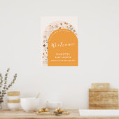 Poster Fleur sauvage  Arch Baby shower de l'automne Bienv (Cuisine)