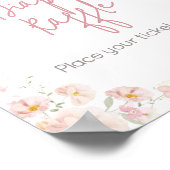 Poster Fleur sauvage Baby en fleur Baby shower Déchets Ra (Coin)