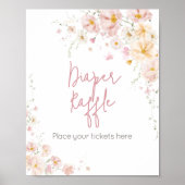 Poster Fleur sauvage Baby en fleur Baby shower Déchets Ra (Devant)