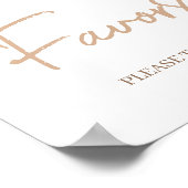 Poster Fleur sauvage Baby in Bloom Baby shower Faveurs (Coin)