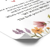 Poster Fleur sauvage Baby shower My Water Broke Jeu (Coin)