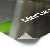 Poster Fleur sauvage bleu exotique (Coin)