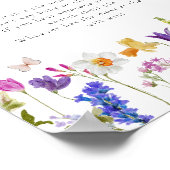 Poster Fleur sauvage Bloom ne pas dire Baby Game Signer (Coin)