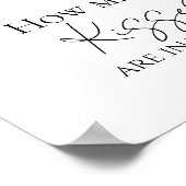 Poster Fleur sauvage Boho Fête des mariées Combien de bai (Coin)