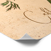 Poster Fleur sauvage botanique de Californie (Coin)