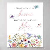 Poster Fleur sauvage Butterfly Garden Devine combien de b (Devant)