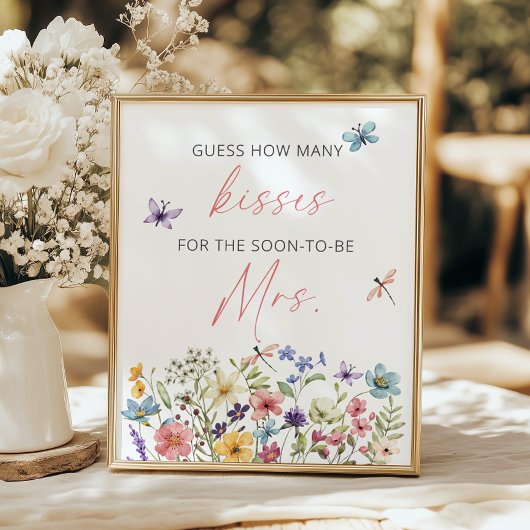 Poster Fleur sauvage Butterfly Garden Devine combien de b