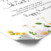 Poster Fleur sauvage Chasse de chaussettes bébé baby show (Coin)