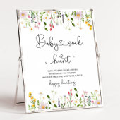 Poster Fleur sauvage Chasse de chaussettes bébé baby show