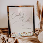 Poster Fleur sauvage coloré | Cartes et Cadeaux beiges Si<br><div class="desc">Ce fleur sauvage coloré | carte beige et signe cadeau est parfait pour votre mariage d'été simple et fantaisiste boho arc-en-ciel. Les fleurs aux couleurs rose, jaune, orange et or, qui donnent à ce produit l'impression d'un élégant jardin vintage minimaliste de printemps hippie. Le design moderne est artistique et délicat,...</div>