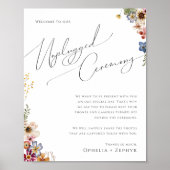 Poster Fleur sauvage coloré | Cérémonie de débranchement (Devant)