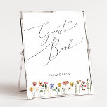 Poster Fleur sauvage coloré | Symbole du livre d'invité M<br><div class="desc">Ce fleur sauvage coloré | le panneau du livre d'or de meadow est parfait pour votre mariage d'été simple et capricieux. Les fleurs aux couleurs rose, jaune, orange et or, qui donnent à ce produit l'impression d'un élégant jardin vintage minimaliste de printemps hippie. Le design moderne est artistique et délicat,...</div>