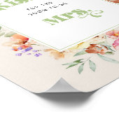 Poster Fleur sauvage combien de baisers nuptiale douche j (Coin)