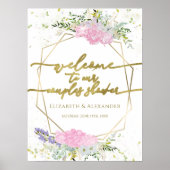 Poster Fleur sauvage d'Affiche de bienvenue de douche pou (Devant)