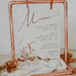 Poster Fleur sauvage d'automne Boho | Panneau Menu Mariag<br><div class="desc">Voici notre fleur sauvage d'automne boho stupéfiant | signe de menu mariage beige, qui embrasse un design simple et moderne reflétant la beauté de la nature. Doté de fleurs d'aquarelle séchée pressée et de feuilles en terre cuite, il saisit l'essence des teintes orangées brûlées d'octobre, créant un design minimaliste mais...</div>