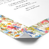 Poster Fleur sauvage de pays dans le Mariage de mémoire d (Coin)