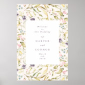 Poster Fleur sauvage de printemps Boho Pampas Mariage (Devant)