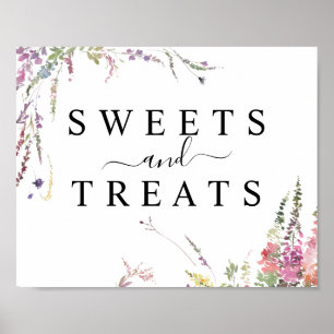 Poster Fleur sauvage de printemps Sucres et friandises Ma