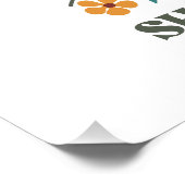 Poster Fleur sauvage de versets bibliques inspirants (Coin)